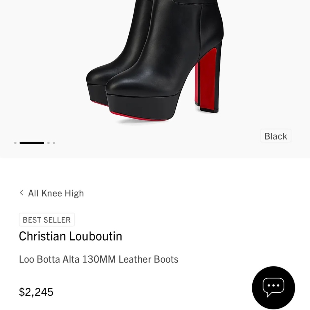 100% Authentic Christian Louboutin

Loo Botta Alta 130MM Leather Boots - Picture 8 of 8